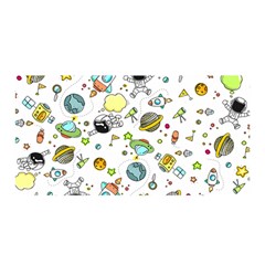 Space Pattern Satin Wrap by Valentinaart