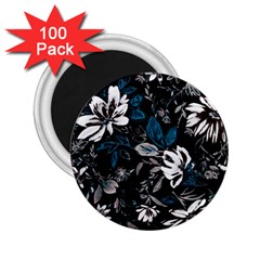 Floral Pattern 2 25  Magnets (100 Pack)  by Valentinaart