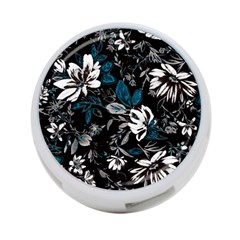 Floral Pattern 4-port Usb Hub (two Sides) 