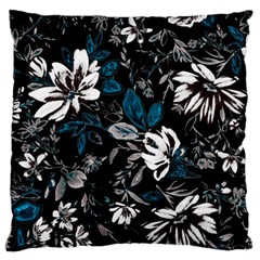 Floral Pattern Large Flano Cushion Case (one Side) by Valentinaart