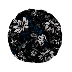 Floral Pattern Standard 15  Premium Flano Round Cushions by Valentinaart