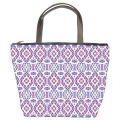 Colorful Folk Pattern Bucket Bags by dflcprints