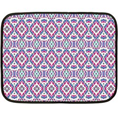 Colorful Folk Pattern Double Sided Fleece Blanket (mini)  by dflcprints