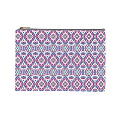 Colorful Folk Pattern Cosmetic Bag (large)  by dflcprints