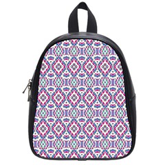 Colorful Folk Pattern School Bag (small) by dflcprints