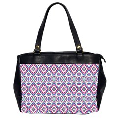 Colorful Folk Pattern Office Handbags (2 Sides)  by dflcprints