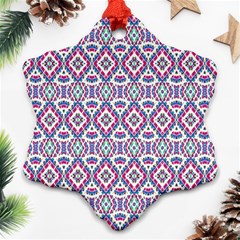 Colorful Folk Pattern Ornament (snowflake) by dflcprints