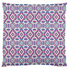 Colorful Folk Pattern Large Cushion Case (two Sides) by dflcprints