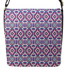 Colorful Folk Pattern Flap Messenger Bag (s) by dflcprints