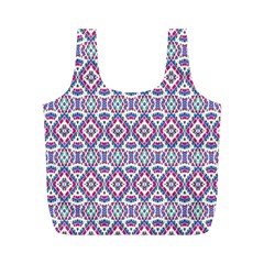 Colorful Folk Pattern Full Print Recycle Bags (m)  by dflcprints