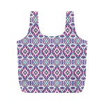 Colorful Folk Pattern Full Print Recycle Bags (M)  Front