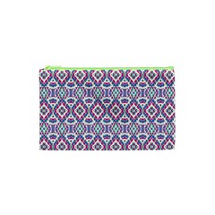 Colorful Folk Pattern Cosmetic Bag (xs) by dflcprints