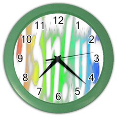 Genius Funny Typography Bright Rainbow Colors Color Wall Clocks by yoursparklingshop