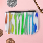 Genius Funny Typography Bright Rainbow Colors Mini Coin Purses Back