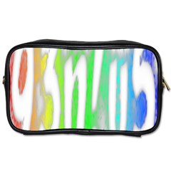 Genius Funny Typography Bright Rainbow Colors Toiletries Bags 2-side by yoursparklingshop