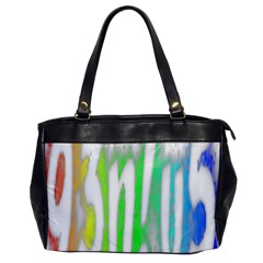 Genius Funny Typography Bright Rainbow Colors Office Handbags by yoursparklingshop