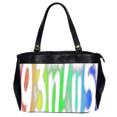 Genius Funny Typography Bright Rainbow Colors Office Handbags (2 Sides)  by yoursparklingshop