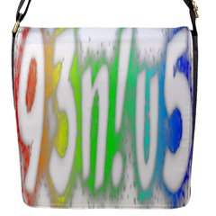 Genius Funny Typography Bright Rainbow Colors Flap Messenger Bag (s) by yoursparklingshop