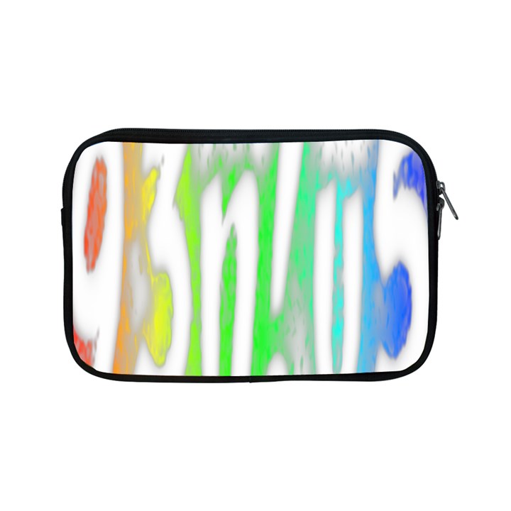 Genius Funny Typography Bright Rainbow Colors Apple iPad Mini Zipper Cases