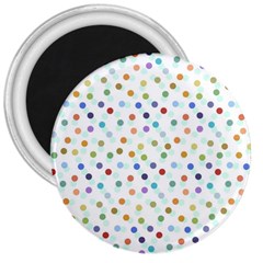 Dotted Pattern Background Brown 3  Magnets