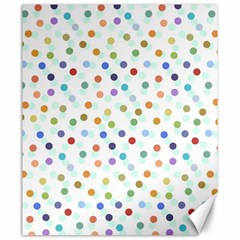 Dotted Pattern Background Brown Canvas 20  x 24  