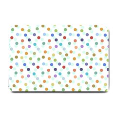 Dotted Pattern Background Brown Small Doormat 