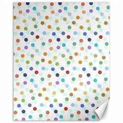 Dotted Pattern Background Brown Canvas 11  X 14   by Modern2018