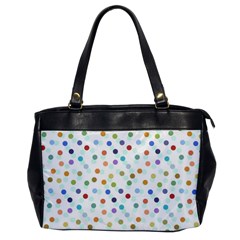 Dotted Pattern Background Brown Office Handbags