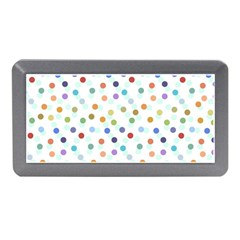 Dotted Pattern Background Brown Memory Card Reader (Mini)