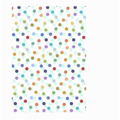 Dotted Pattern Background Brown Large Garden Flag (Two Sides)