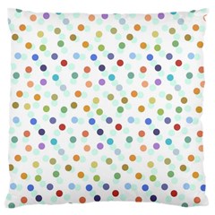 Dotted Pattern Background Brown Large Cushion Case (Two Sides)