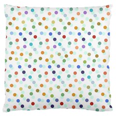 Dotted Pattern Background Brown Standard Flano Cushion Case (One Side)