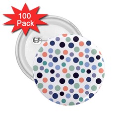 Dotted Pattern Background Blue 2 25  Buttons (100 Pack)  by Modern2018