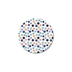 Dotted Pattern Background Blue Golf Ball Marker (10 Pack) by Modern2018