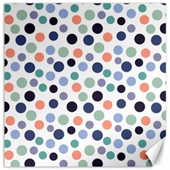 Dotted Pattern Background Blue Canvas 12  X 12   by Modern2018