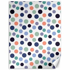 Dotted Pattern Background Blue Canvas 12  X 16   by Modern2018