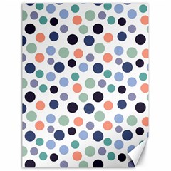 Dotted Pattern Background Blue Canvas 18  X 24   by Modern2018