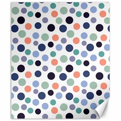 Dotted Pattern Background Blue Canvas 20  X 24   by Modern2018