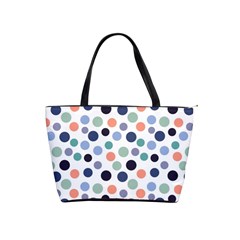 Dotted Pattern Background Blue Shoulder Handbags by Modern2018