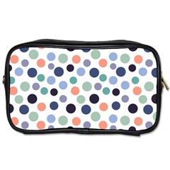 Dotted Pattern Background Blue Toiletries Bags by Modern2018