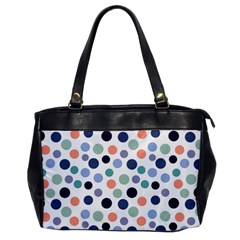 Dotted Pattern Background Blue Office Handbags by Modern2018