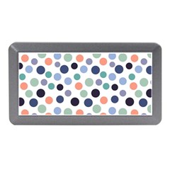 Dotted Pattern Background Blue Memory Card Reader (mini) by Modern2018