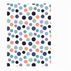 Dotted Pattern Background Blue Large Garden Flag (two Sides) by Modern2018