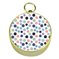 Dotted Pattern Background Blue Gold Compasses by Modern2018