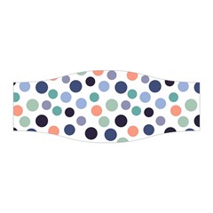 Dotted Pattern Background Blue Stretchable Headband by Modern2018