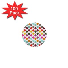 Dotted Pattern Background 1  Mini Buttons (100 Pack)  by Modern2018