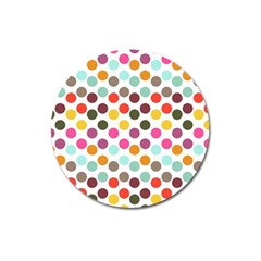 Dotted Pattern Background Magnet 3  (round) by Modern2018