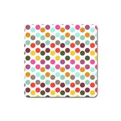 Dotted Pattern Background Square Magnet by Modern2018