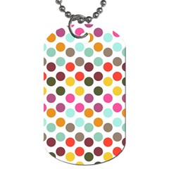 Dotted Pattern Background Dog Tag (one Side) by Modern2018