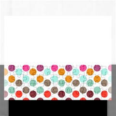 Dotted Pattern Background Rectangular Jigsaw Puzzl by Modern2018